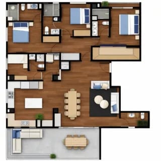 Apartamento con la comodidad de una casa en venta en zona 15 (copia) — Apartamento en Venta en Zona 15, Guatemala, Ciudad — miniatura 8 de 17