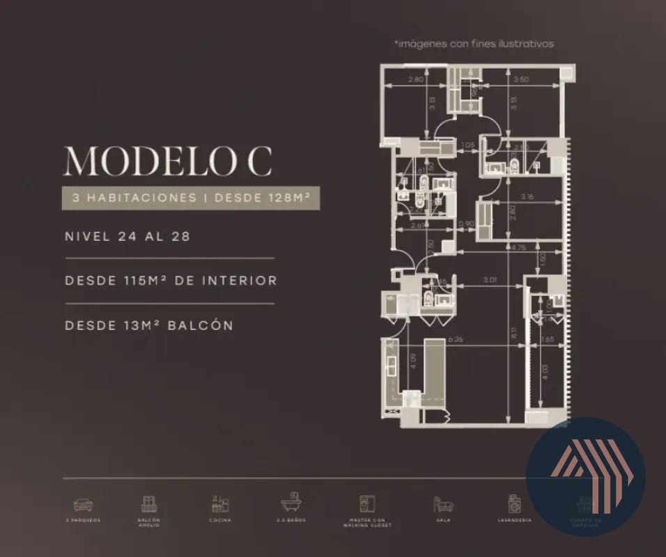 Venta de Exclusivo Proyecto de Apartamentos en Planos - Cetri, Zona 14 — Apartamento en Venta en Zona 14, Guatemala, Ciudad — foto 3 de 14