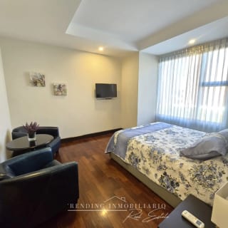 Apartamento en renta zona 14 edificio Santa Inés amueblado 2 habitaciones + 2 parqueos — Apartamento en Alquiler en Santa Inés, Zona 14, Guatemala, Ciudad — miniatura 3 de 11