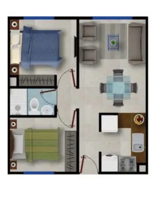 Apartamento en venta, VERTICAL (apartamentos Aurora) zona 13 — Apartamento en Venta en Zona 13, Guatemala, Ciudad — foto 3 de 11